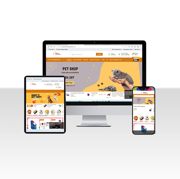 Petshop E-Ticaret Web Sitesi Paketi
