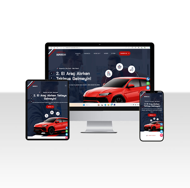 Hazır Ekspertiz Firması Web Sitesi Paketi – Eksper