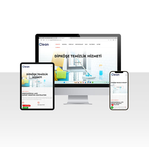 Hazır Temizlik Firması Web Sitesi Paketi – Tuti